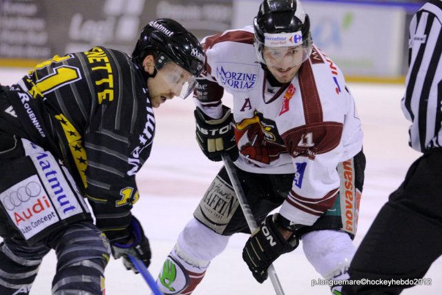 Photo hockey match Rouen - Morzine-Avoriaz le 18/11/2012