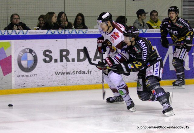 Photo hockey match Rouen - Morzine-Avoriaz le 18/11/2012
