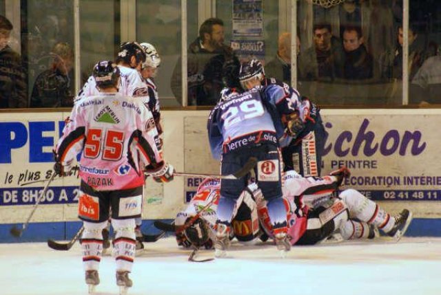 Photo hockey match Angers  - Amiens  le 11/11/2008