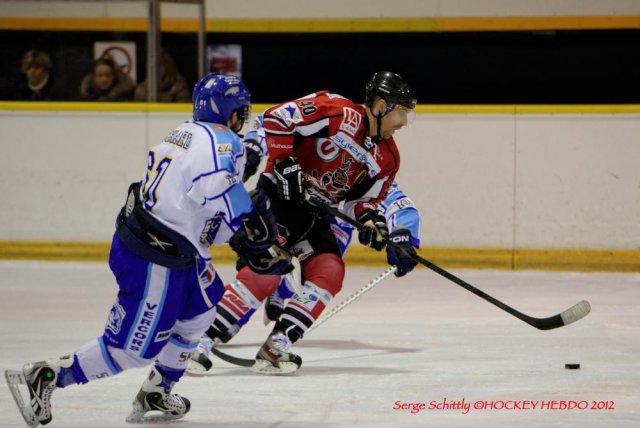 Photo hockey match Mulhouse - Villard-de-Lans le 08/12/2012