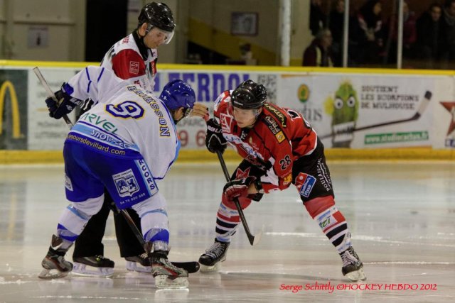 Photo hockey match Mulhouse - Villard-de-Lans le 08/12/2012