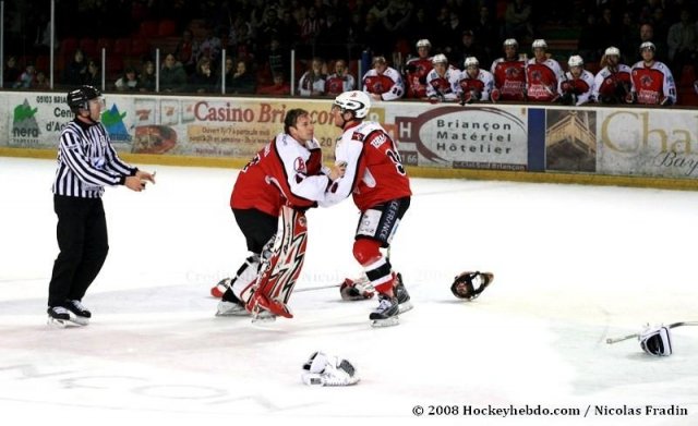 Photo hockey match Briançon  - Amiens  le 15/11/2008