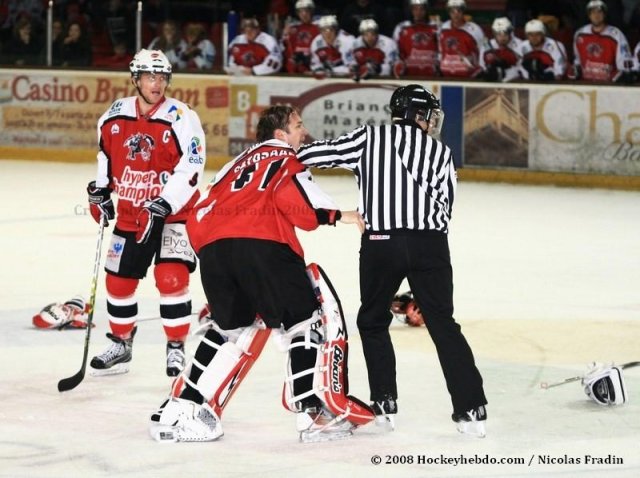 Photo hockey match Briançon  - Amiens  le 15/11/2008
