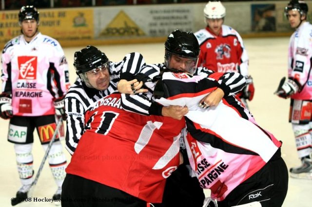 Photo hockey match Briançon  - Amiens  le 15/11/2008
