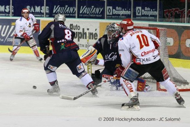 Photo hockey match Grenoble  - Morzine-Avoriaz le 15/11/2008