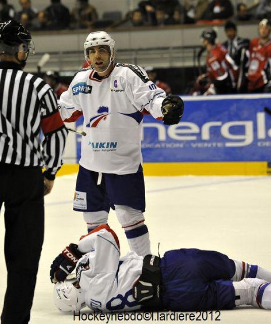 Photo hockey reportage EIHC : France vs Lettonie en images