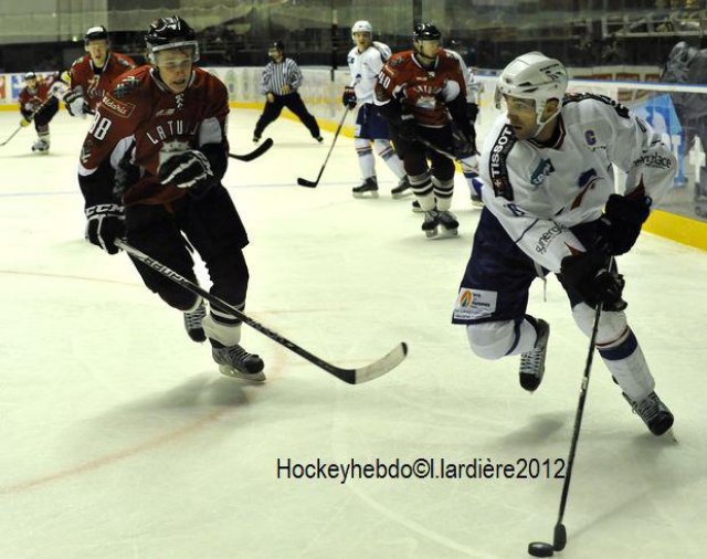 Photo hockey reportage EIHC : France vs Lettonie en images