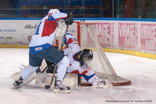 Photo hockey reportage EIHC : Slovénie-Lettonie  EN ATTENTE