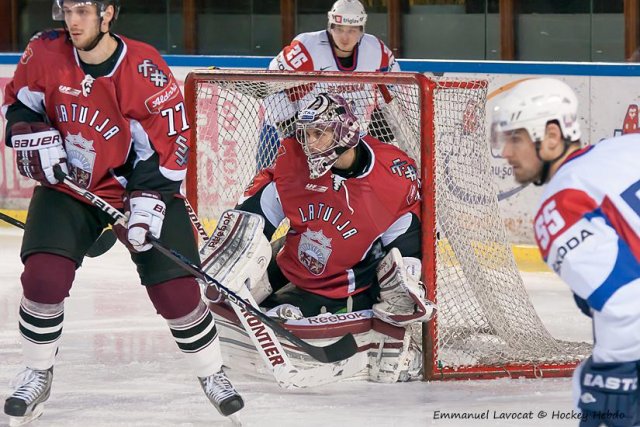 Photo hockey reportage EIHC : Slovénie-Lettonie  EN ATTENTE