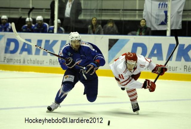 Photo hockey reportage France-Danemark : courte désillusion 