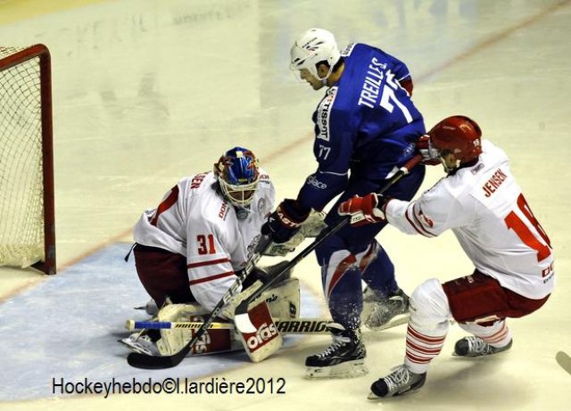 Photo hockey reportage France-Danemark : courte désillusion 