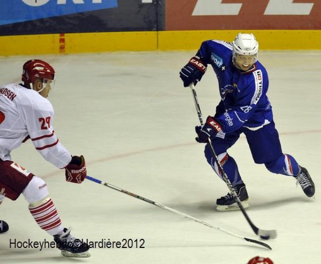 Photo hockey reportage France-Danemark : courte désillusion 