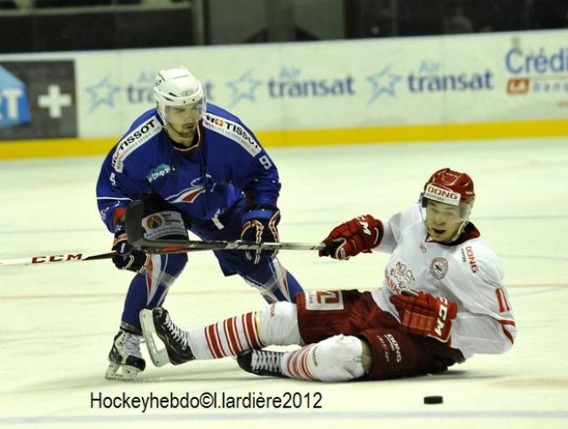 Photo hockey reportage France-Danemark : courte désillusion 