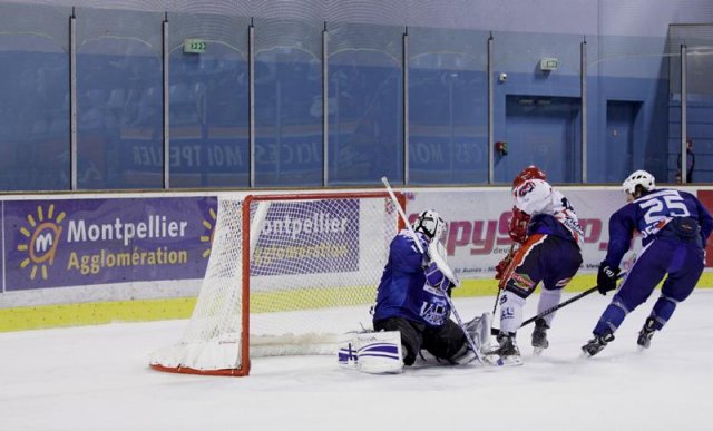 Photo hockey match Montpellier  - Lyon le 15/12/2012