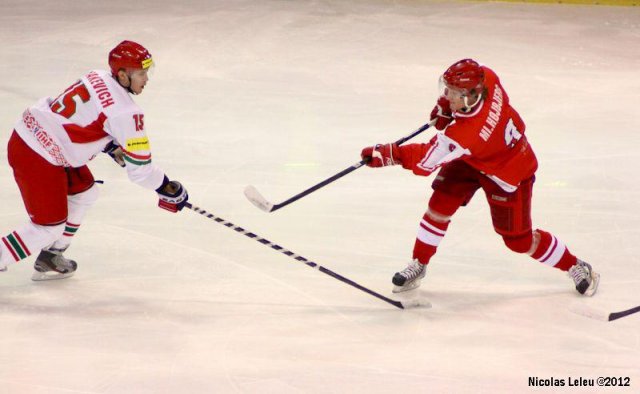 Photo hockey reportage CM U20 : Le Bélarus en argent