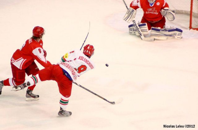 Photo hockey reportage CM U20 : Le Bélarus en argent