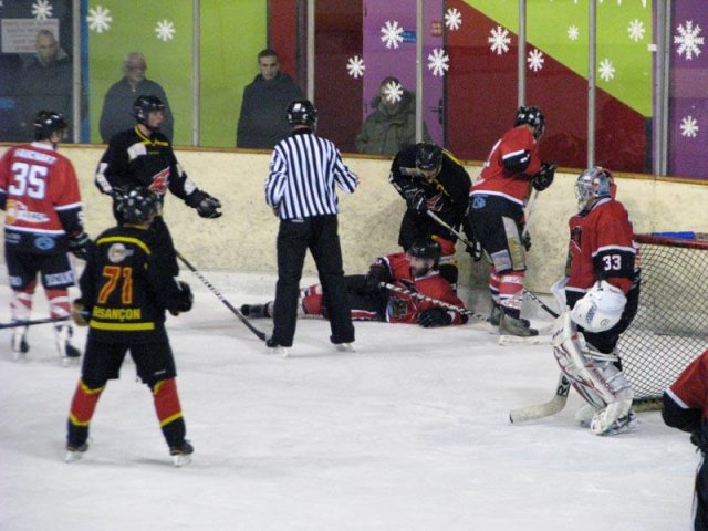 Photo hockey match Besançon - Valenciennes le 22/12/2012