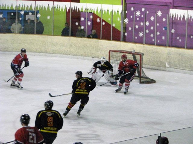 Photo hockey match Besançon - Valenciennes le 22/12/2012