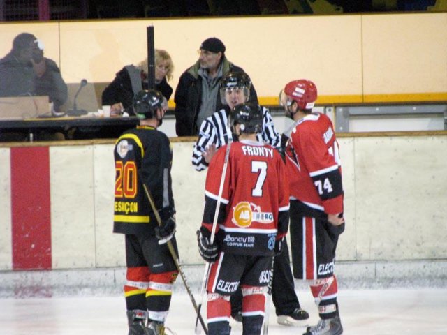 Photo hockey match Besançon - Valenciennes le 22/12/2012