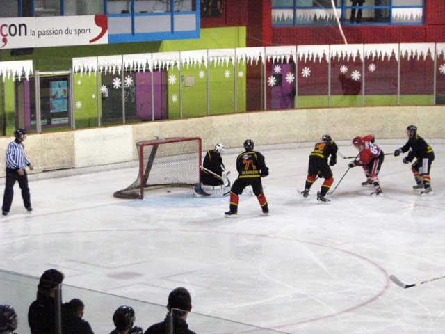 Photo hockey match Besançon - Valenciennes le 22/12/2012