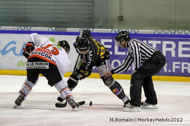Photo hockey match Rouen - Amiens  le 22/12/2012