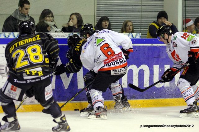 Photo hockey match Rouen - Amiens  le 22/12/2012