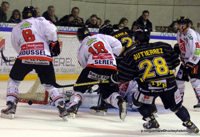 Photo hockey match Rouen - Amiens  le 22/12/2012