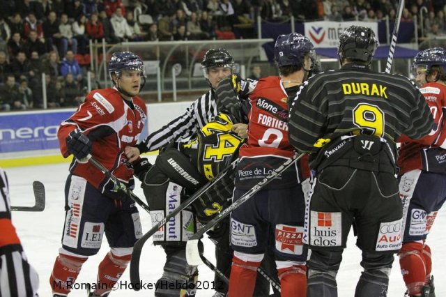Photo hockey match Angers  - Rouen le 26/12/2012