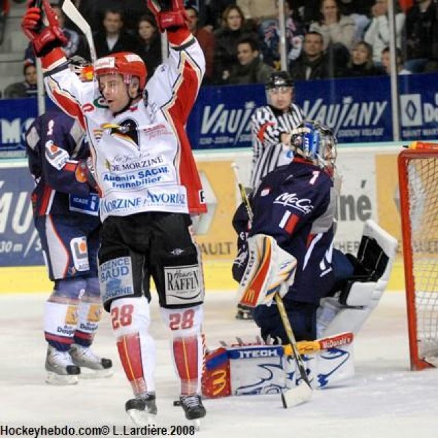 Photo hockey match Grenoble  - Morzine-Avoriaz le 15/11/2008