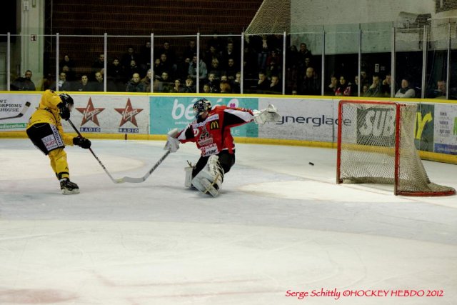 Photo hockey match Mulhouse - Rouen le 29/12/2012