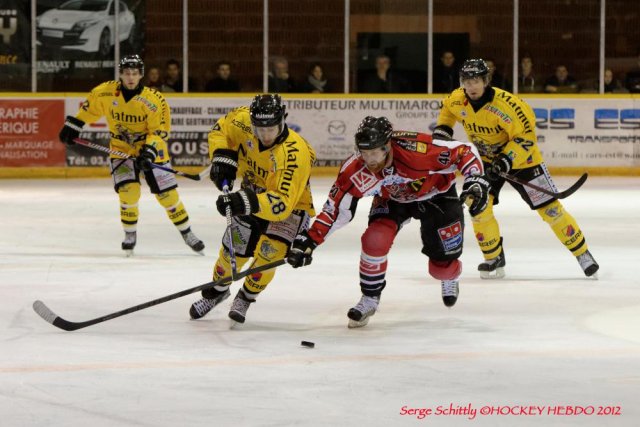Photo hockey match Mulhouse - Rouen le 29/12/2012