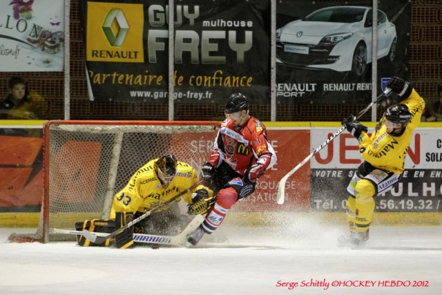 Photo hockey match Mulhouse - Rouen le 29/12/2012