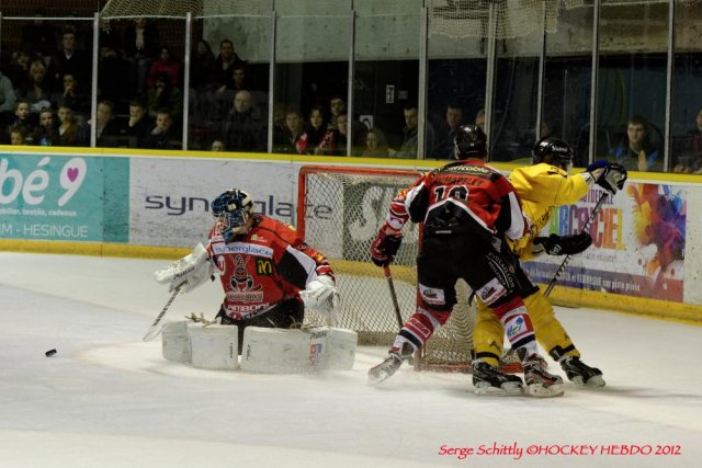 Photo hockey match Mulhouse - Rouen le 29/12/2012