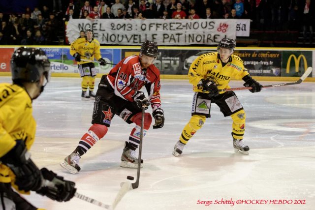Photo hockey match Mulhouse - Rouen le 29/12/2012