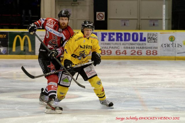 Photo hockey match Mulhouse - Rouen le 29/12/2012