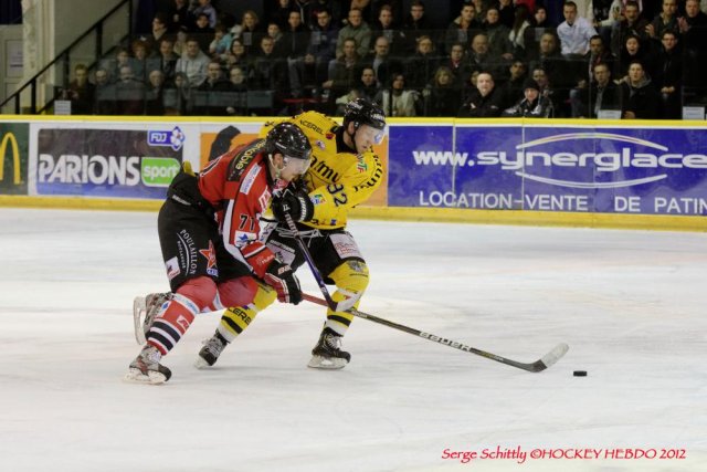 Photo hockey match Mulhouse - Rouen le 29/12/2012