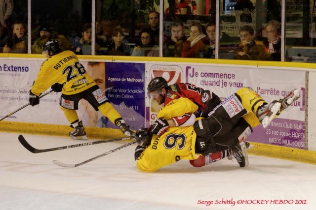 Photo hockey match Mulhouse - Rouen le 29/12/2012
