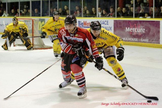 Photo hockey match Mulhouse - Rouen le 29/12/2012