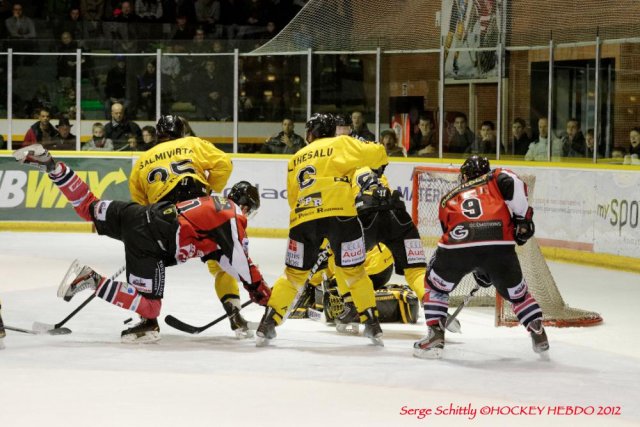 Photo hockey match Mulhouse - Rouen le 29/12/2012