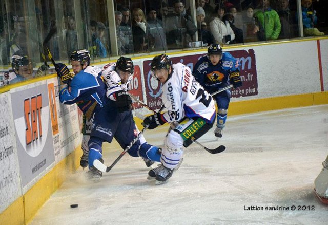 Photo hockey match Chamonix  - Caen  le 02/01/2013