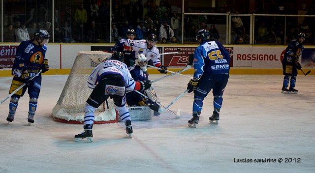 Photo hockey match Chamonix  - Caen  le 02/01/2013