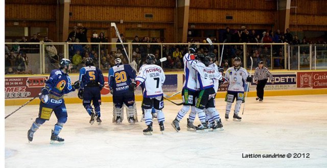 Photo hockey match Chamonix  - Caen  le 02/01/2013