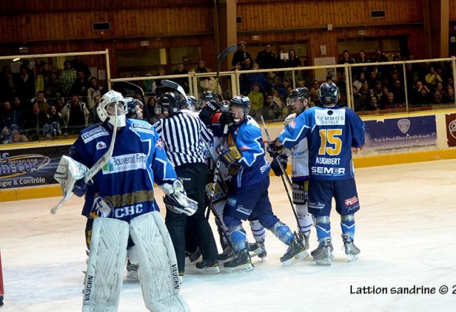 Photo hockey match Chamonix  - Caen  le 02/01/2013