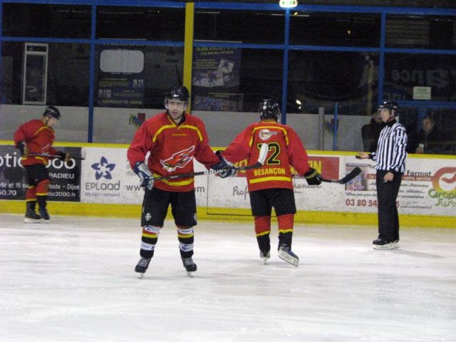 Photo hockey match Dijon II - Besançon le 05/01/2013