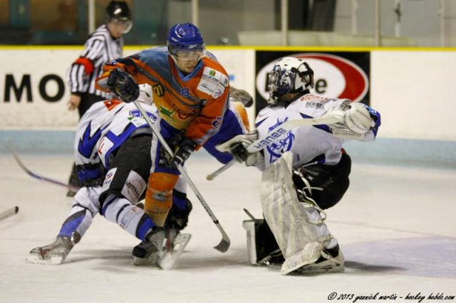 Photo hockey match Clermont-Ferrand - Courchevel-Méribel-Pralognan le 05/01/2013