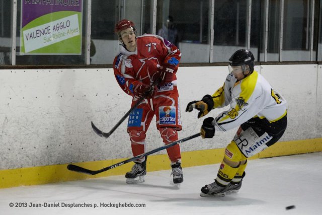Photo hockey match Valence - Rouen II le 05/01/2013
