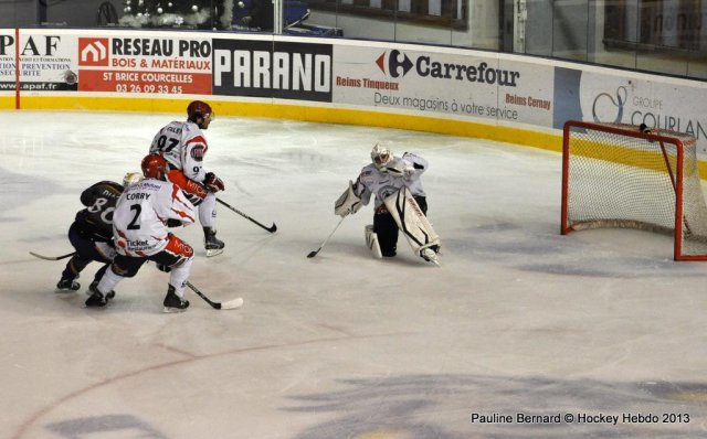 Photo hockey match Reims - Lyon le 05/01/2013