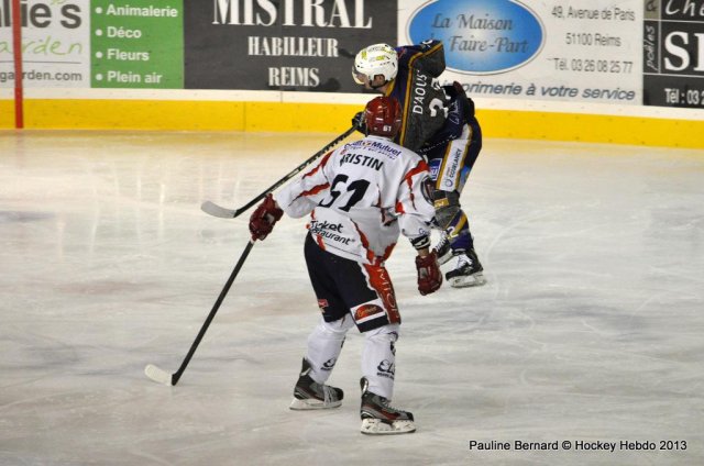 Photo hockey match Reims - Lyon le 05/01/2013