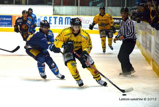 Photo hockey match Chamonix  - Rouen le 05/01/2013