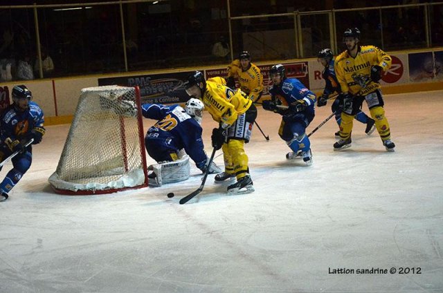 Photo hockey match Chamonix  - Rouen le 05/01/2013
